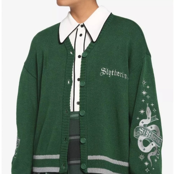 Harry Potter Slytherin Skimmer Cardigan - Picture 1 of 7